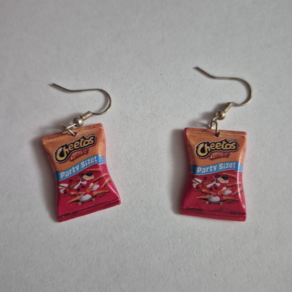 Cheetos Party Size Earrings